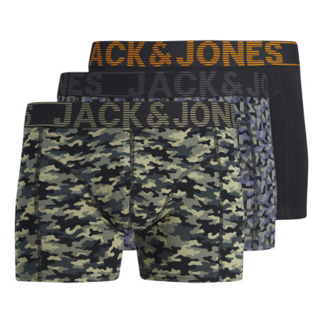 Lot de 3 boxers classiques en coton multicolore...
