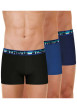 Thumbnail Lot de 3 boxers classiques en coton multicolores unis et à coupe fermée