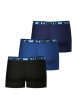 Thumbnail Lot de 3 boxers classiques en coton multicolores unis et à coupe fermée - Image 4