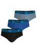 Thumbnail Lot de 3 slips en coton multicolores unis avec une coupe fermée