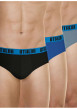 Thumbnail Lot de 3 slips en coton multicolores unis avec une coupe fermée - Image 3