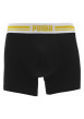 Thumbnail Lot de 2 Boxers classiques en coton noir uni à taille élastiquée - Image 2
