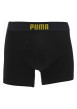 Thumbnail Lot de 2 Boxers classiques en coton noir uni à taille élastiquée - Image 4