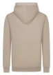 Thumbnail Sweat à capuche beige uni à coupe droite avec une grande poche - Image 2