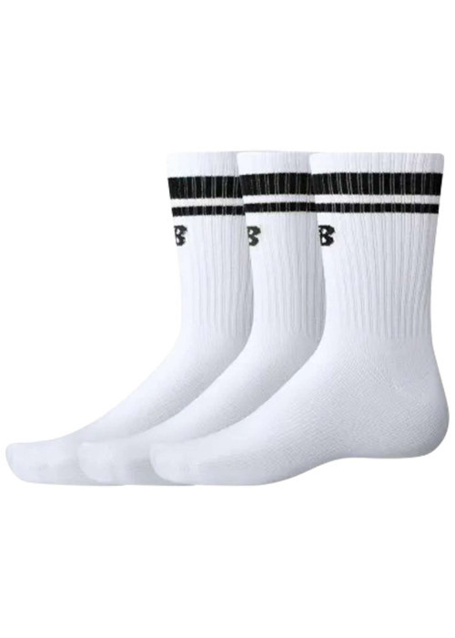 Lot de 3 paires de chaussettes hautes en coton mélangé blanches unies