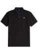 Thumbnail Polo en coton noir uni avec une coupe droite et un col boutonné - Image 6