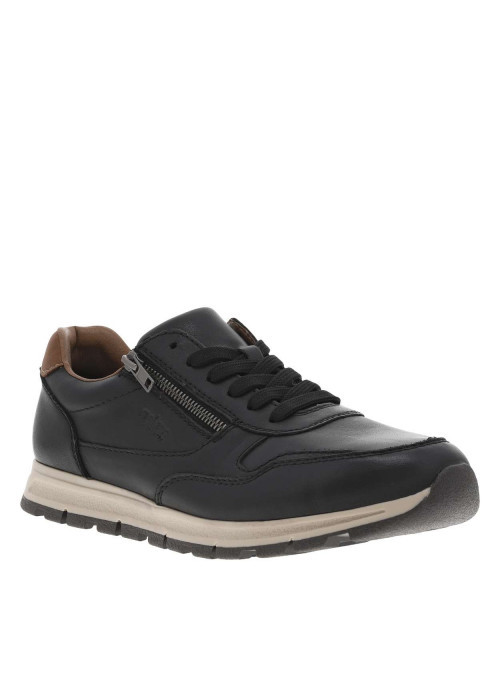 Sneakers noires à semelle intermédiaire beige à...
