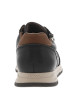 Thumbnail Sneakers noires à semelle intermédiaire beige à talon plat avec zip et lacets - Image 6
