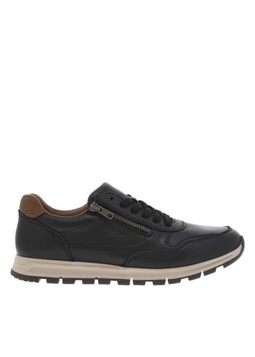 Sneakers noires à semelle intermédiaire beige à...