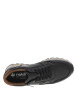 Thumbnail Sneakers noires à semelle intermédiaire beige à talon plat avec zip et lacets - Image 4