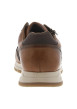 Thumbnail Sneakers cognac plates avec lacets plats marron et zip latéral - Image 6