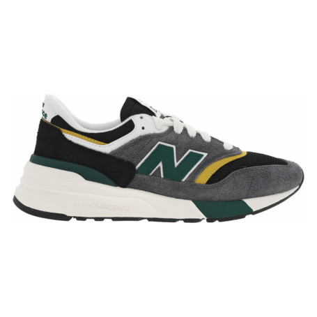 Baskets running noires, vertes et grises avec...