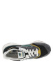 Thumbnail Baskets running noires, vertes et grises avec patch vert et lacets plats blancs - Image 4