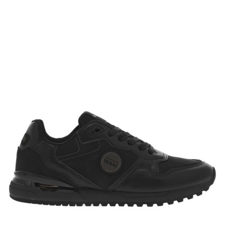 Sneakers noires à talon plat et à lacets plats...