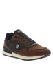 Thumbnail Sneakers brandy à talon plat et à lacets plats bicolores et patch rond - Image 3