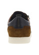 Thumbnail Sneakers en cuir cognac à semelles blanches plates avec lacets et zip - Image 6