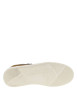Thumbnail Sneakers en cuir cognac à semelles blanches plates avec lacets et zip - Image 5
