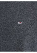 Thumbnail T-shirt noir chiné à coupe droite, col rond et à manches courtes - Image 4
