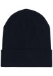 Thumbnail Bonnet en coton marine uni avec nom et logo de la marque sur le revers - Image 2