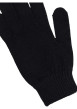 Thumbnail Gants en coton noirs uni avec logo au poignet et bords côtelés - Image 3