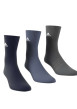 Thumbnail Lot de 3 paires de chaussettes multicolores rayées hautes et logo blanc - Image 3
