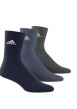 Thumbnail Lot de 3 paires de chaussettes multicolores rayées hautes et logo blanc - Image 4