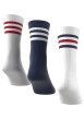 Thumbnail Lot de 3 paires de chaussettes multicolores rayées à coupe haute - Image 2