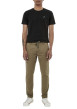 Thumbnail Pantalon Chino Irwix kaki uni en coton à coupe slim avec cordon de serrage