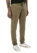 Thumbnail Pantalon Chino Irwix kaki uni en coton à coupe slim avec cordon de serrage - Image 2