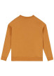 Thumbnail Sweat en coton mélangé ocre uni avec une coupe droite et logo iconique - Image 2