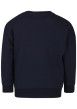Thumbnail Sweat en coton mélangé marine uni avec une coupe droite et logo iconique - Image 2
