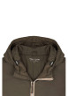 Thumbnail Blouson déperlant kaki avec zip tricolore, col à capuche et 4 poches - Image 3