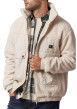 Thumbnail Blouson écru bi-matière à coupe oversize et avec un col montant - Image 3