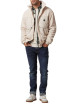 Thumbnail Blouson écru bi-matière à coupe oversize et avec un col montant - Image 4