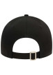 Thumbnail Casquette strapback en coton noire unie avec de la broderie jaune fluo à l'avant - Image 2