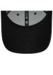 Thumbnail Casquette strapback réglable en coton noire unie avec de la broderie rouge - Image 4