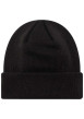 Thumbnail Bonnet noir uni avec de la broderie rouille à l'avant sur le revers - Image 2