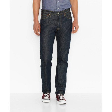 Jean 501 bleu jean en coton avec une coupe régular