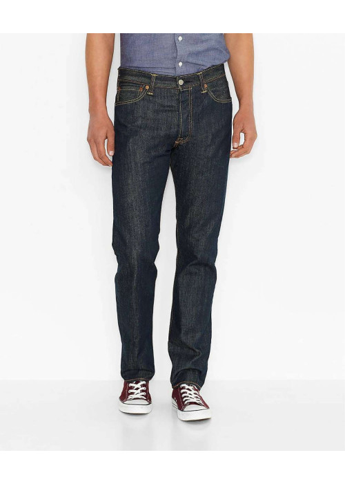 Jean 501 bleu jean en coton avec une coupe régular
