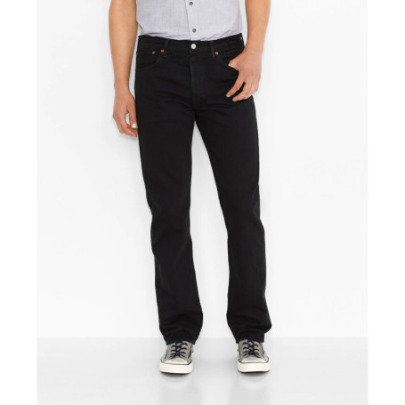 Jean 501 noir en coton avec une coupe regular...