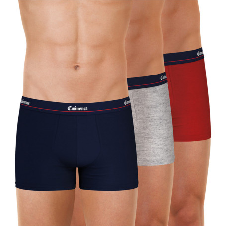 Lot de 3 Boxers classiques multicolores unis...