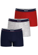 Thumbnail Lot de 3 Boxers classiques multicolores unis avec une coupe fermée