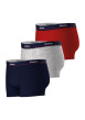 Thumbnail Lot de 3 Boxers classiques multicolores unis avec une coupe fermée - Image 2