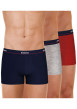 Thumbnail Lot de 3 Boxers classiques multicolores unis avec une coupe fermée - Image 4