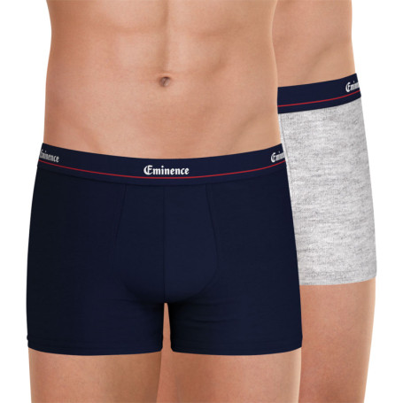 Lot de 2 Boxers classiques multicolores unis...