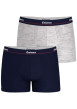 Thumbnail Lot de 2 Boxers classiques multicolores unis avec une coupe fermée - Image 2