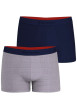 Thumbnail Lot de 2 Boxers en coton multicolores à imprimé et une coupe fermée