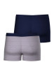 Thumbnail Lot de 2 Boxers en coton multicolores à imprimé et une coupe fermée - Image 3