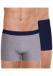 Thumbnail Lot de 2 Boxers en coton multicolores à imprimé et une coupe fermée - Image 4