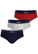 Thumbnail Lot de 3 slips en coton multicolores unis avec une coupe fermée